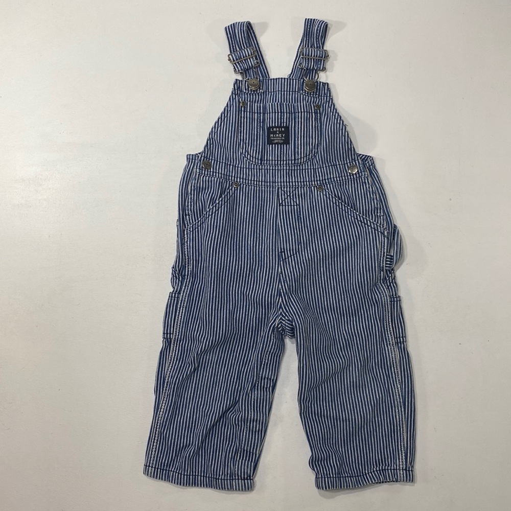 Larkin McKey striped overalls